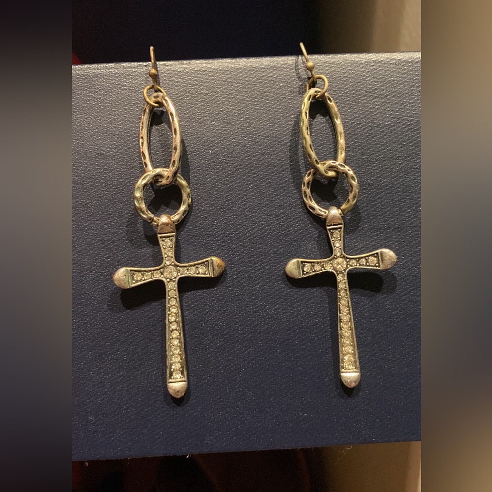 Cross earrings